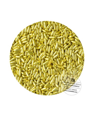 Decor orez metalic olive gold