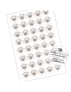 Etichete autoadezive turcoaz si roz | Homemade with love