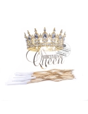 Kit decor tort Birtday Queen