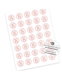 Etichete autoadezive fundita mesaj Un martisor dulce