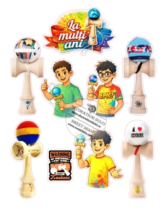 Imagine pentru decor tort Jucatori de kendama