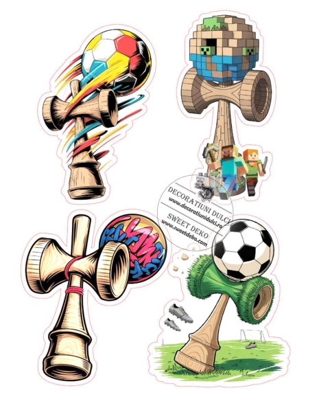 Imagine pentru decor tort Kendame stilizate