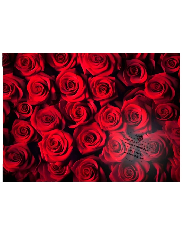 Imagine comestibila textura trandafiri grena