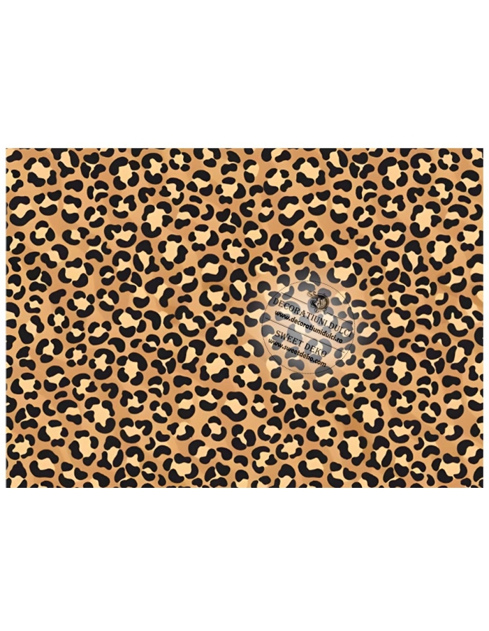 Imagine comestibila animal print | textura leopard