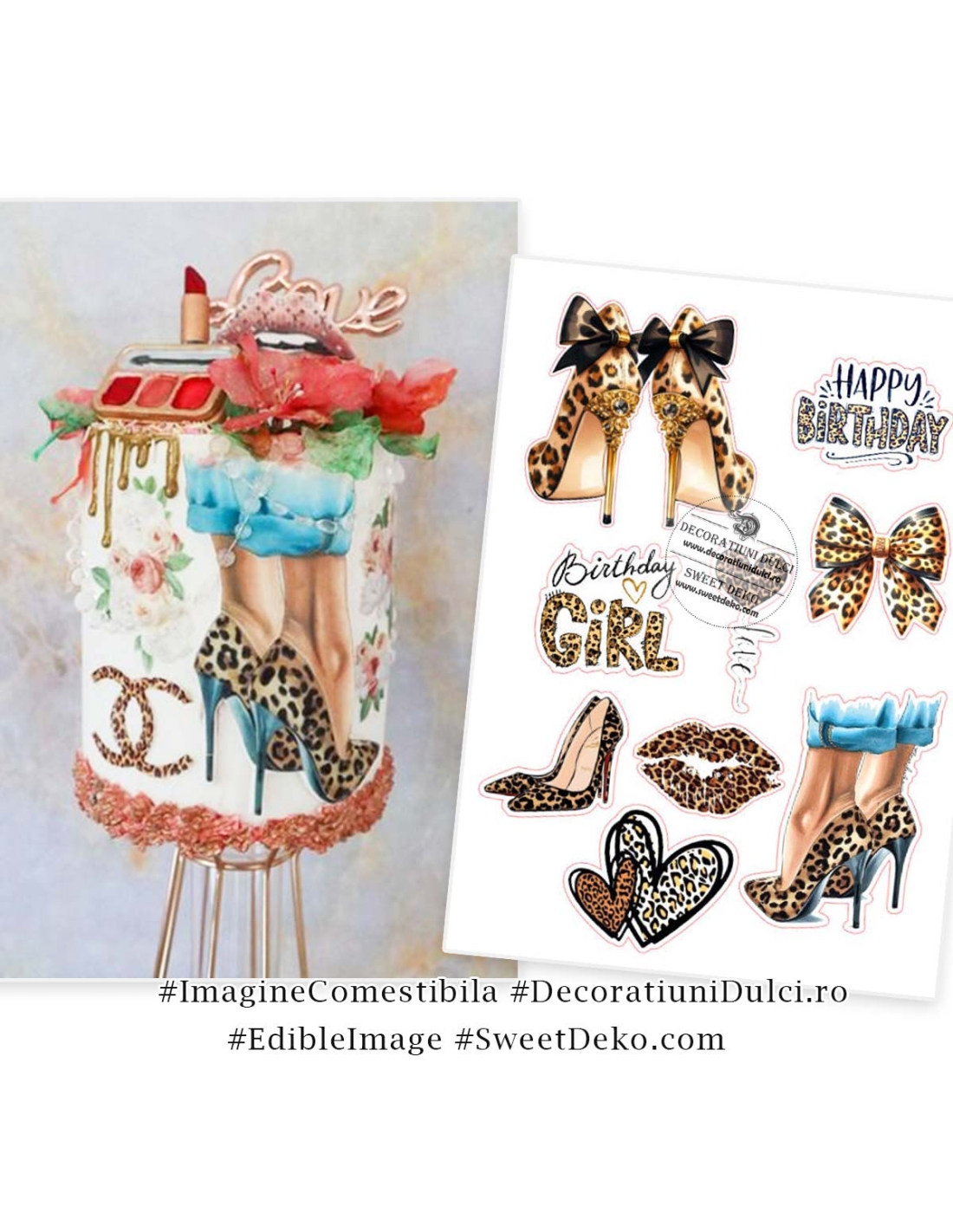 Imagine comestibila Leopard Glam