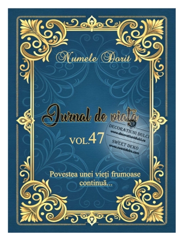 Jurnal de viata, imagine comestibila personalizata