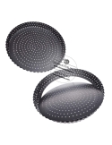 Tava perforata si fund detasabil | tarta mini pizza 24cm