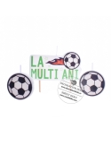 Set 3 lumanari tort, tematica fotbal