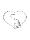 Decupator inima, puzzle | Decoratiuni Dulci