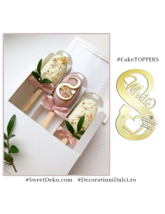 Topper tort decor lateral 8Martie (set 5 buc) 2