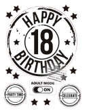 Happy 18 Birthday | Imagine comestibila decor tort