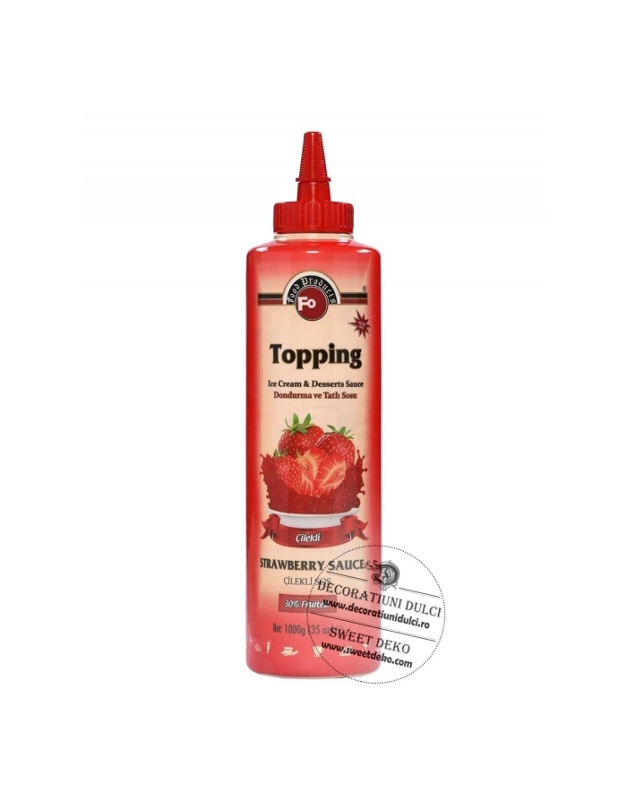 EXP: 10.04.2026 Topping cu capsune, pentru inghetata si alte deserturi