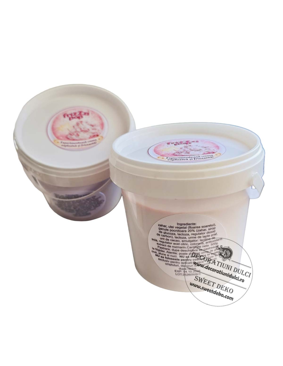 Crema cu perlute care pocnesc Frizzzi Pop (500g.)