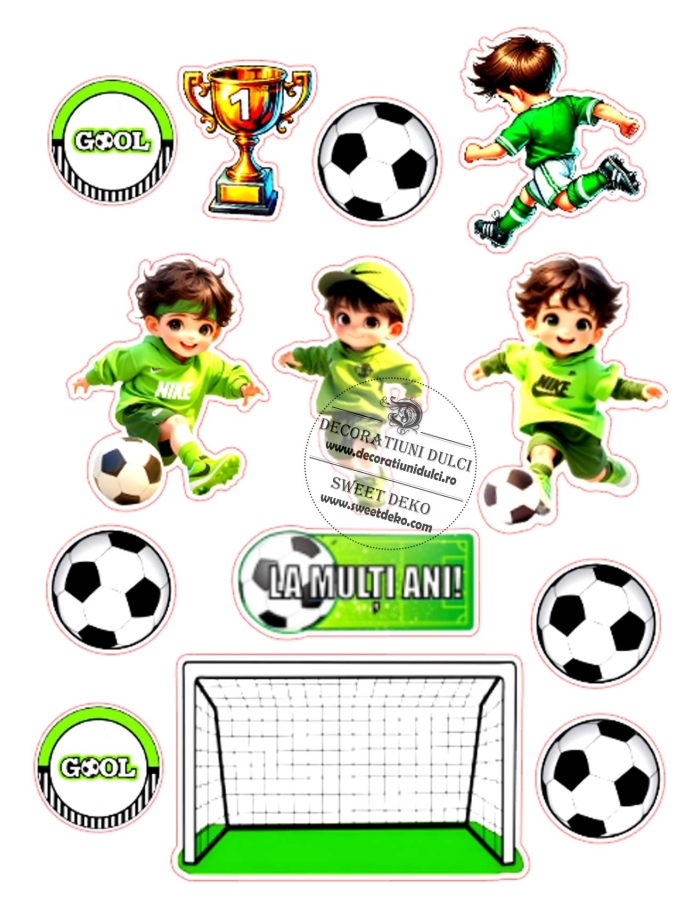 Imagine comestibila Micutii fotbalisti