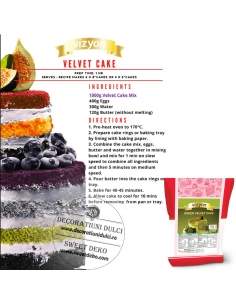 Mix Green Velvet Cake pentru blaturi, rulade, muffins, cookies (1kg.)