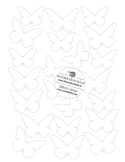 Fluturi albi simpli ButterFlow |imagine comestibila