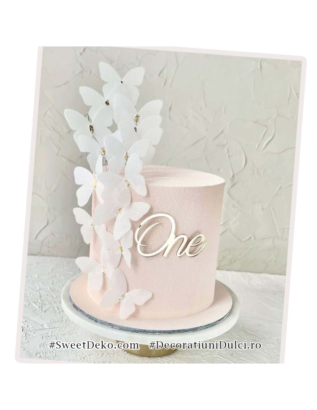 Fluturi albi simpli ButterFlow |imagine comestibila