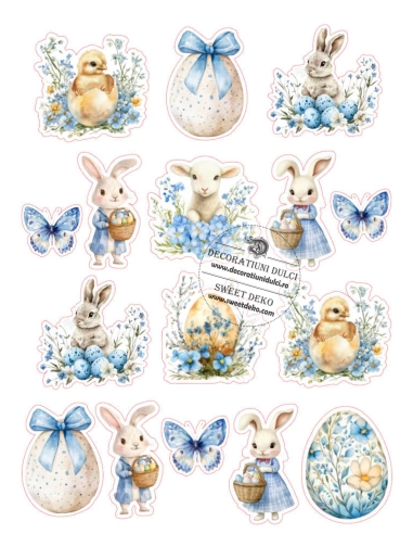 Imagine comestibila Blue Sweet Easter