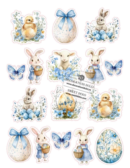 Imagine comestibila Blue Sweet Easter