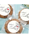 Etichete autoadezive Baked with LOVE