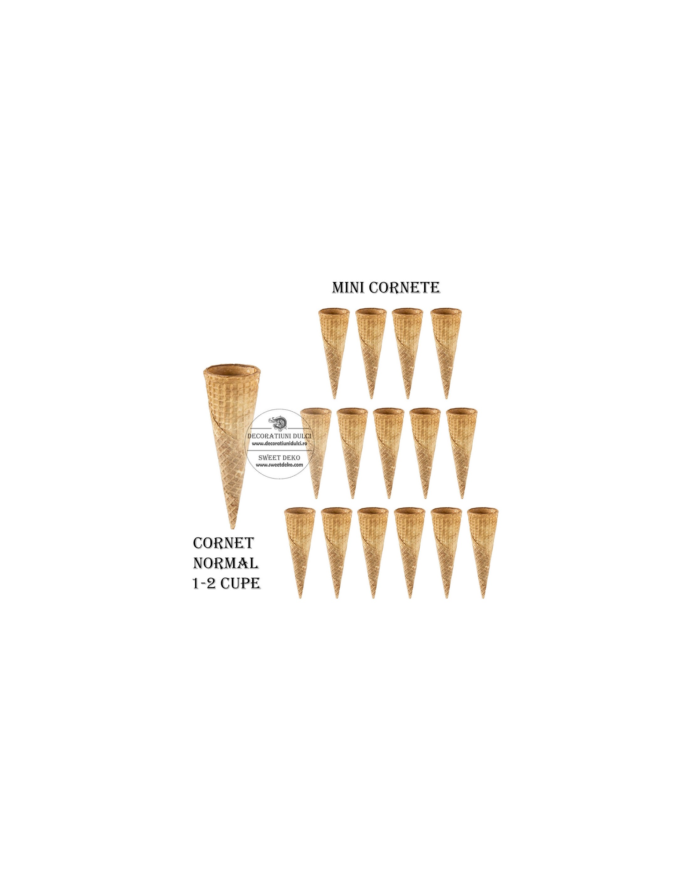 EXP: 07.05.2026 Mini conuri inghetata (15buc)