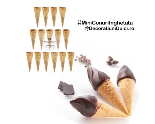 EXP: 07.05.2026 Mini conuri inghetata (15buc)