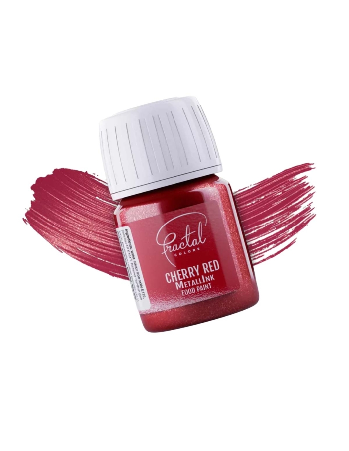 Colorant alimentar rosu metalizat |Metallink Food Paint Cherry Red Fractal
