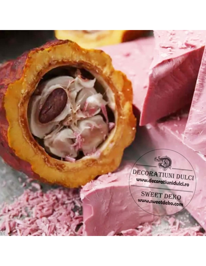 EXP: 03.06.2026 Ciocolata Ruby, ciocolata roz Callebaut - 400GR.