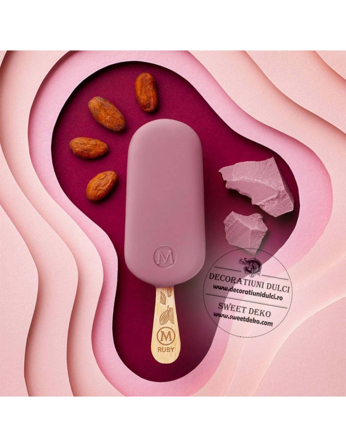 EXP: 03.06.2026 Ciocolata Ruby, ciocolata roz Callebaut - 400GR.