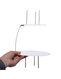 Suport metalic pentru tort etajat cu efect floating / nivel suspendat (15-20cm, h15) 2