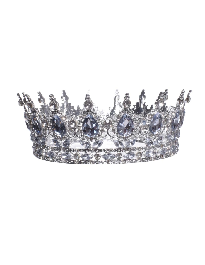 Coronita tort clasica argintie