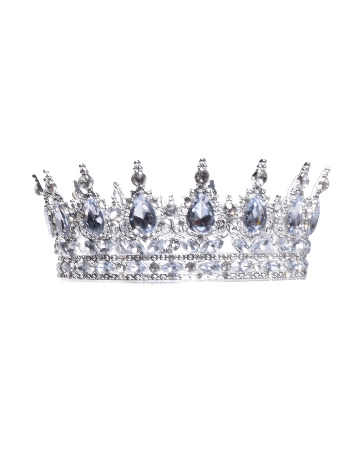 Coronita tort clasica argintie