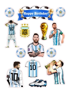 Imagine decor tort Fotbal cu Messi la AFA