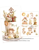 Decor pentru tort Sweet Garden Girl