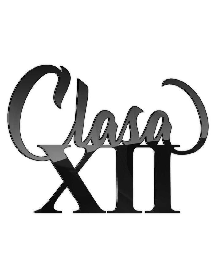 Topper decor lateral pentru tort absolvire Clasa XII