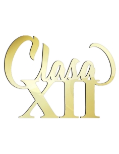 Topper decor lateral pentru tort absolvire Clasa XII