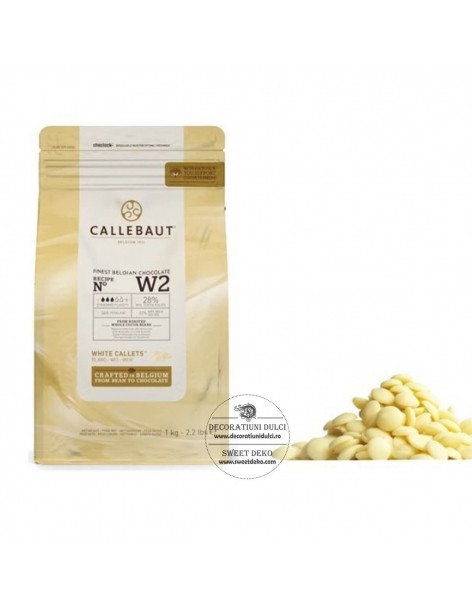 Barry Callebaut - Ciocolata alba 28% | Decoratiuni Dulci