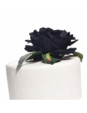 Topper tort  trandafir mare negru | Black Beauty