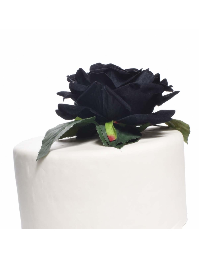 Topper tort  trandafir mare negru | Black Beauty