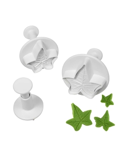 Decupatoare frunze de iedera (5.7cm, 5cm, 4.3cm)
