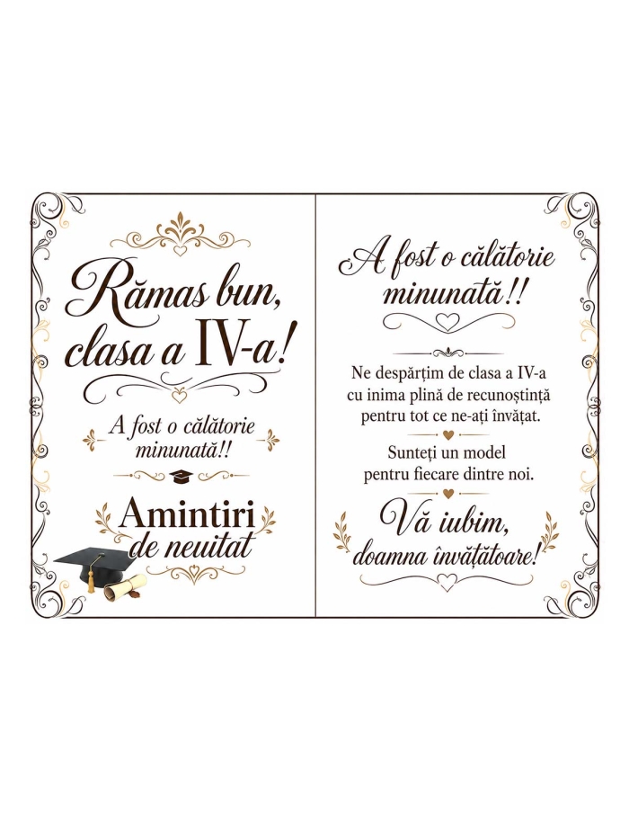 Carte deschisa Ramas bun clasa a IV-a