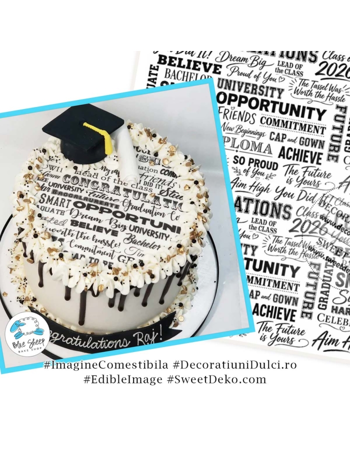 Imagine comestibila textura Congratulations