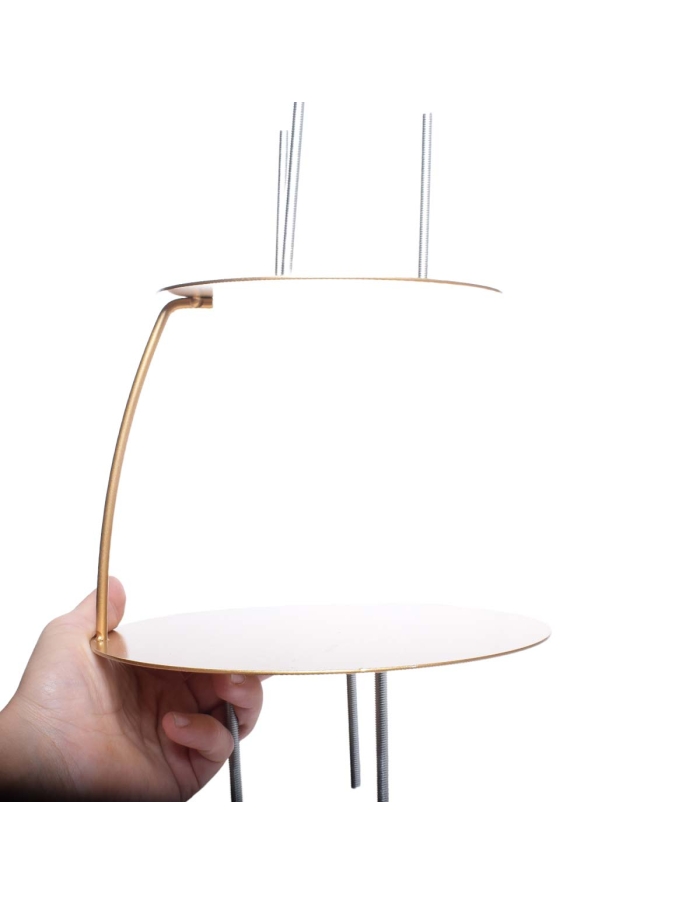 Etaj auriu suspendat lateral cu fixare (15-20cm, h15) FLOATING CAKE