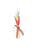 Topper buchetel grau tricolor