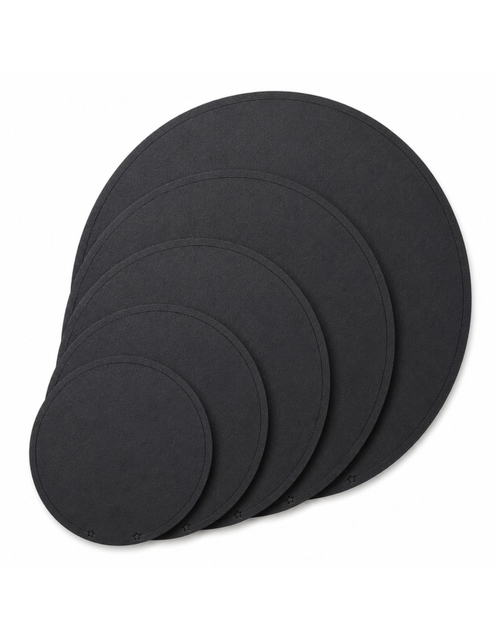 Platou din HDF negru, cerc