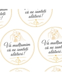 Etichete autoadezive marturii: Va multumim ca ne sunteti alaturi