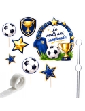 Topper carton La multi ani, campionule! | echipament albastru
