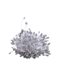 Stamine argintii cu sclipici (2-3mm)