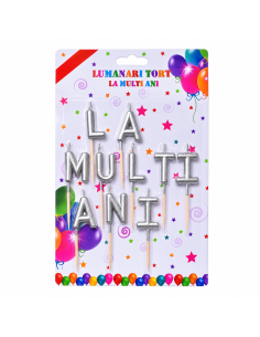 Lumanari argintii LA MULTI ANI