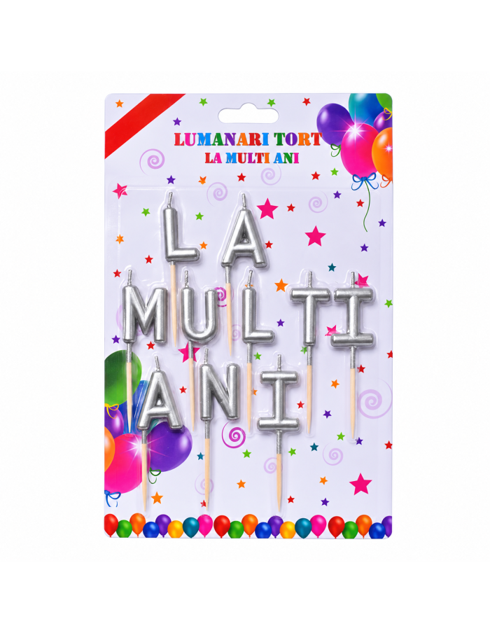 Lumanari argintii LA MULTI ANI